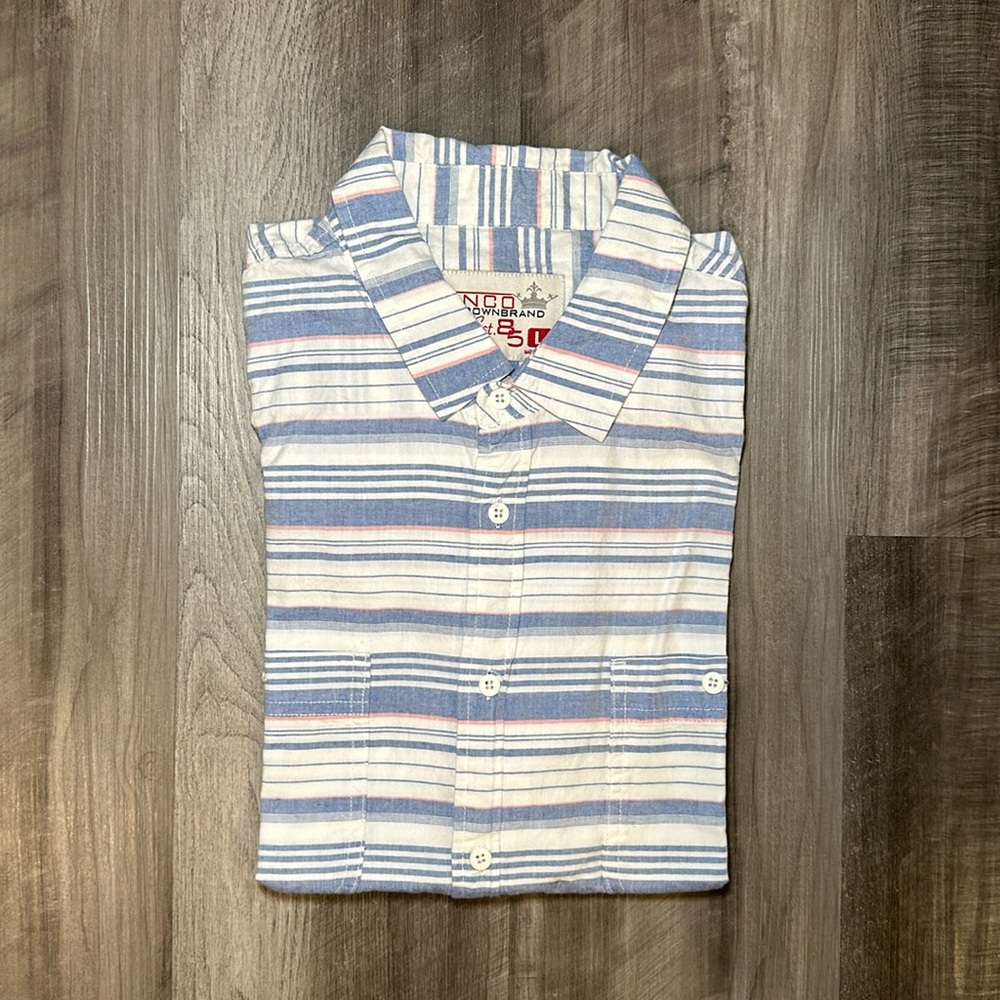 JNCO Crown Brand Short Sleeve Button Down - Large